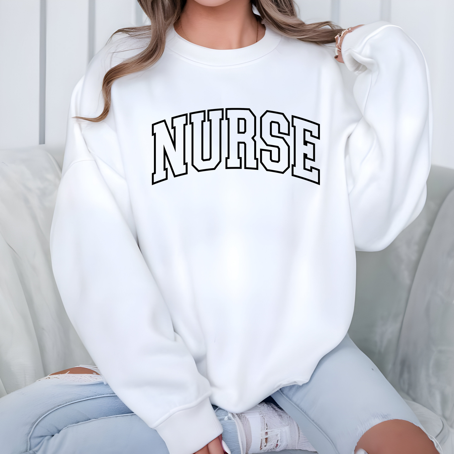 Nurse T-Shirt | Nurse Crewneck | Nurse Gift for Women | RN Shirt | Healthcare Worker Apparel