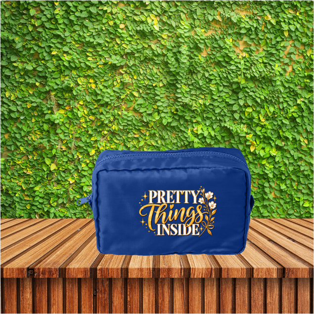 Pretty Things Inside Cosmetic Bag – Colorful Makeup & Travel Pouch