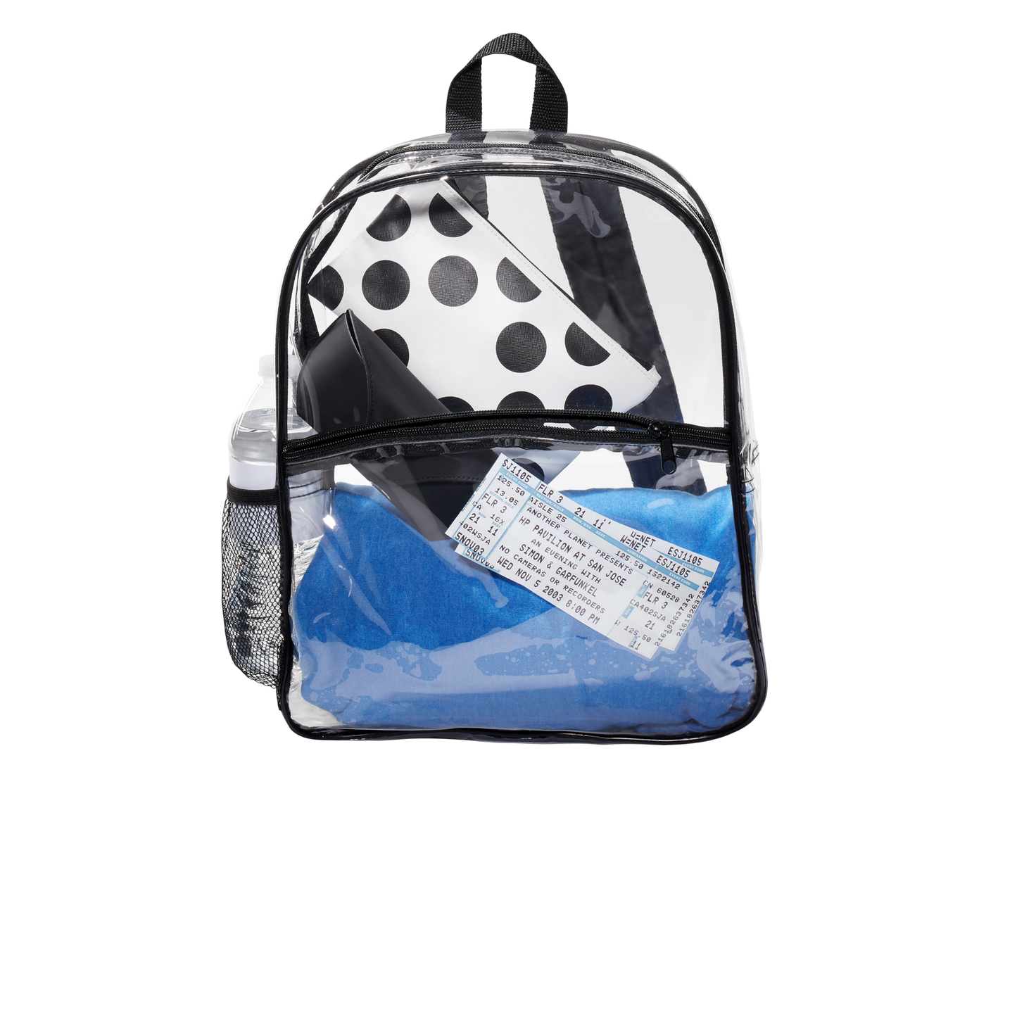 Clear Backpack – Blank PVC Bag with Optional Customization