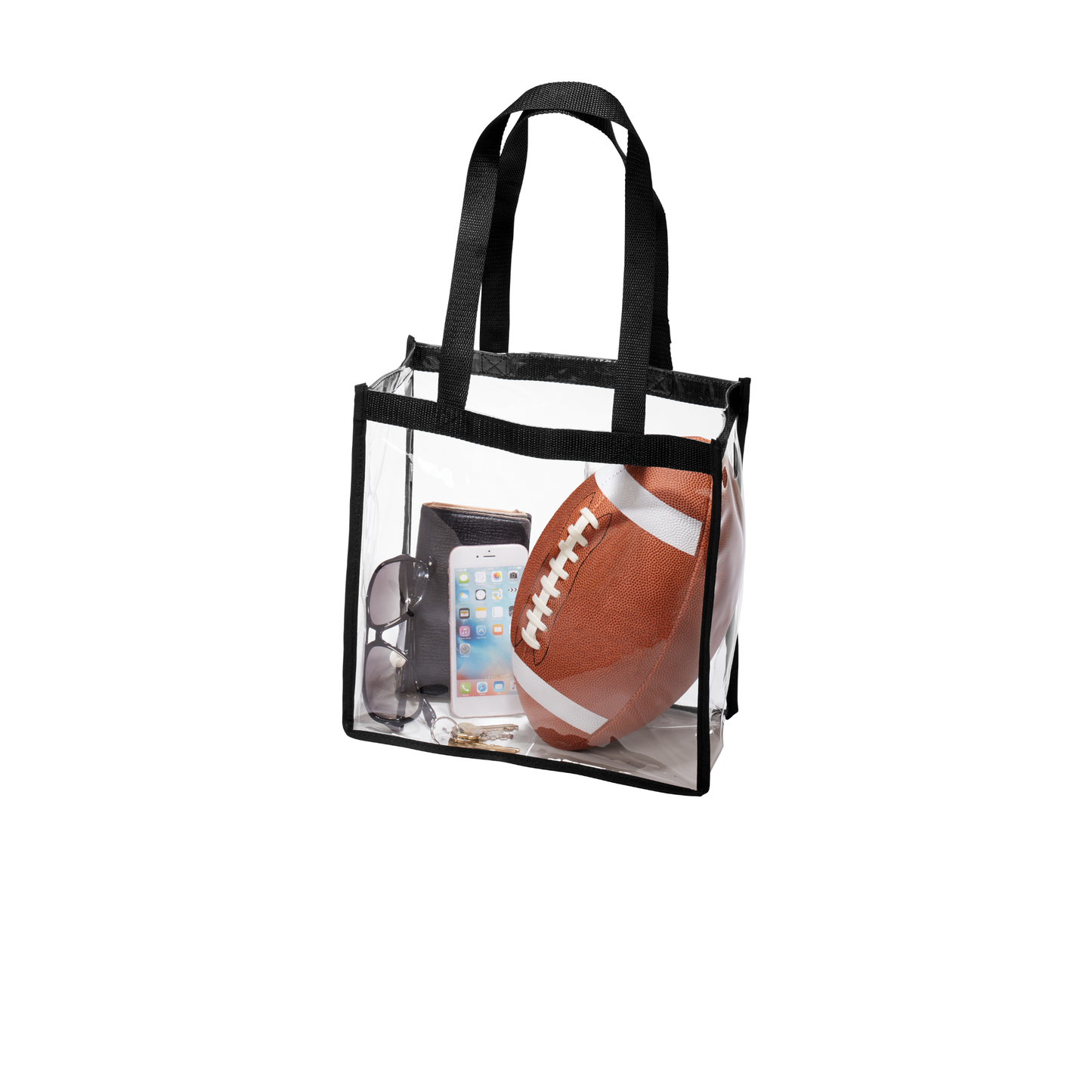 Clear Stadium Tote – Transparent Event & Security Bag (Blank or Custom Logo)