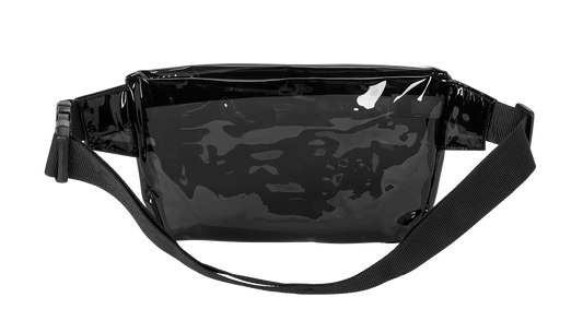Clear Hip Pack - Blank PVC Adjustable Bag - Stadium Approved Fanny Pack (Blank)