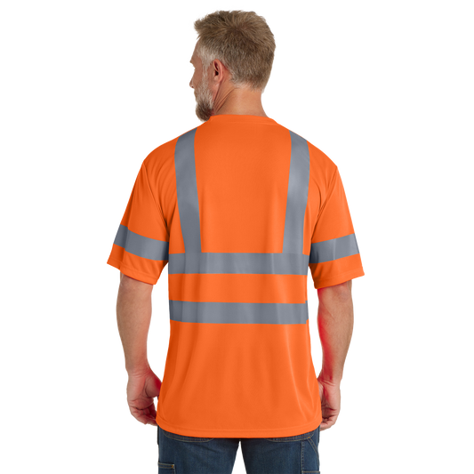 Custom CornerStone® ANSI 107 Class 3 Short Sleeve Snag-Resistant Reflective T-Shirt | High Visibility Safety Shirt with Custom Logo