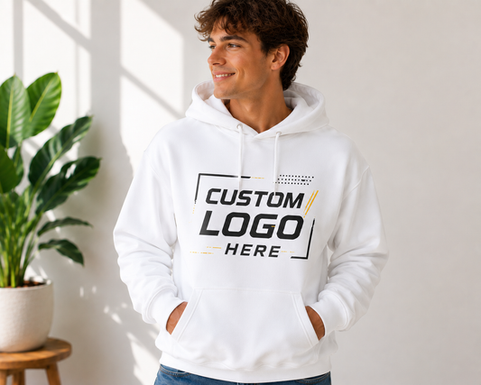 Custom Logo Hoodie | Personalized Business Hoodie | Upload Your Logo