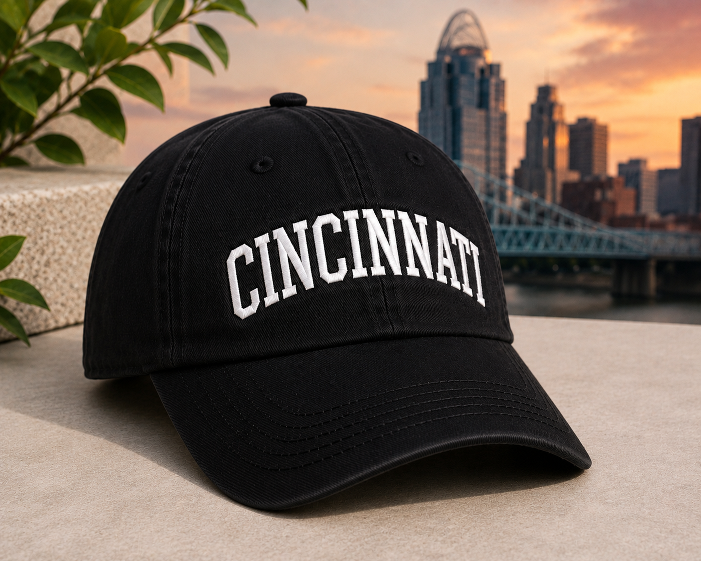Cincinnati Ohio 513 Red Baseball Cap | Cincy Trucker Style Hat | Cincinnati City Hat