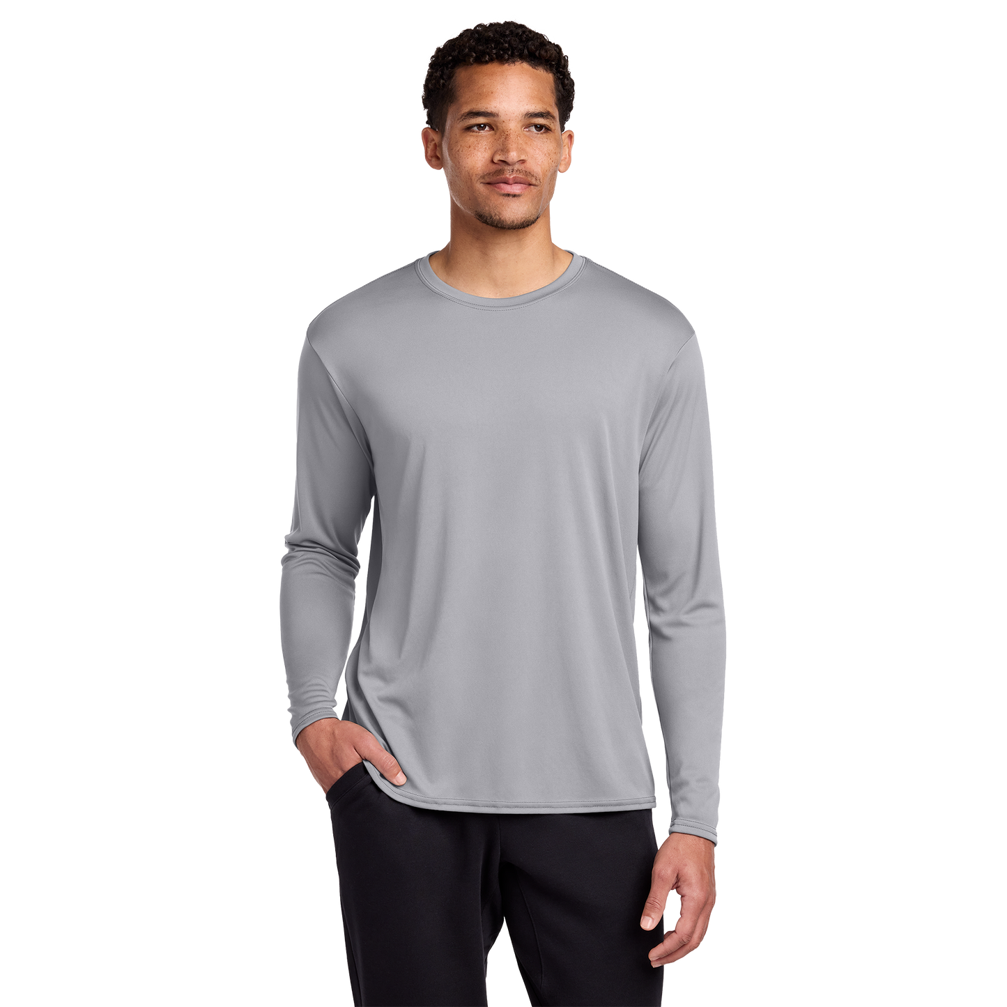 Port & Co™ Long Sleeve Performance Tee | UPF 50 Moisture-Wicking Shirt