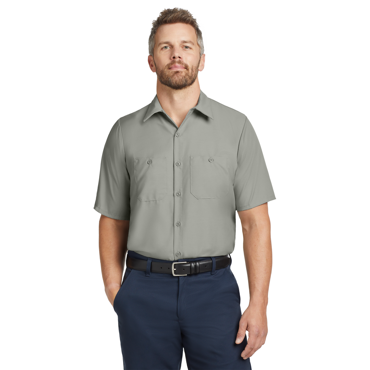 Custom Red Kap® Short Sleeve Industrial Work Shirt | Work Uniform