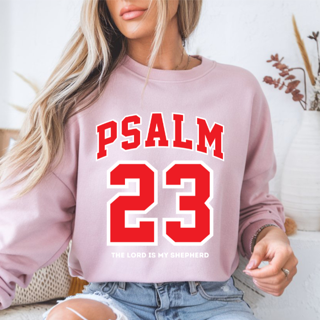 Psalm 23 Christian Graphic T-Shirt – “The Lord Is My Shepherd” Faith Shirt