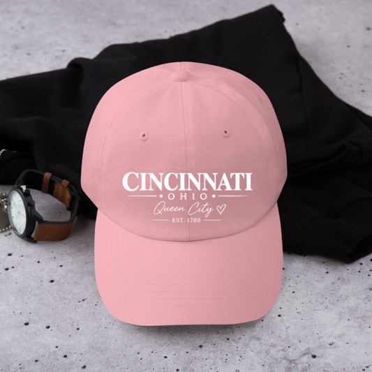 Cincinnati Ohio Queen City Hat | Black Cincinnati Baseball Cap