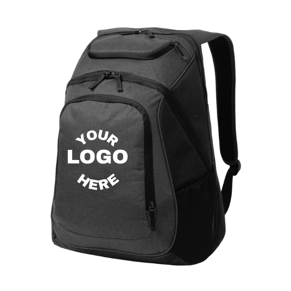 Custom Port Authority® Exec Backpack – Bulk Corporate Logo Backpack