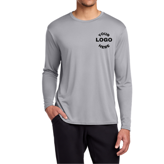 Port & Co™ Long Sleeve Performance Tee | UPF 50 Moisture-Wicking Shirt