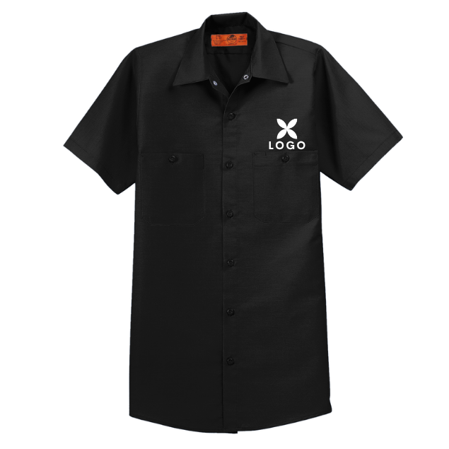 Custom Red Kap® Short Sleeve Industrial Work Shirt | Work Uniform