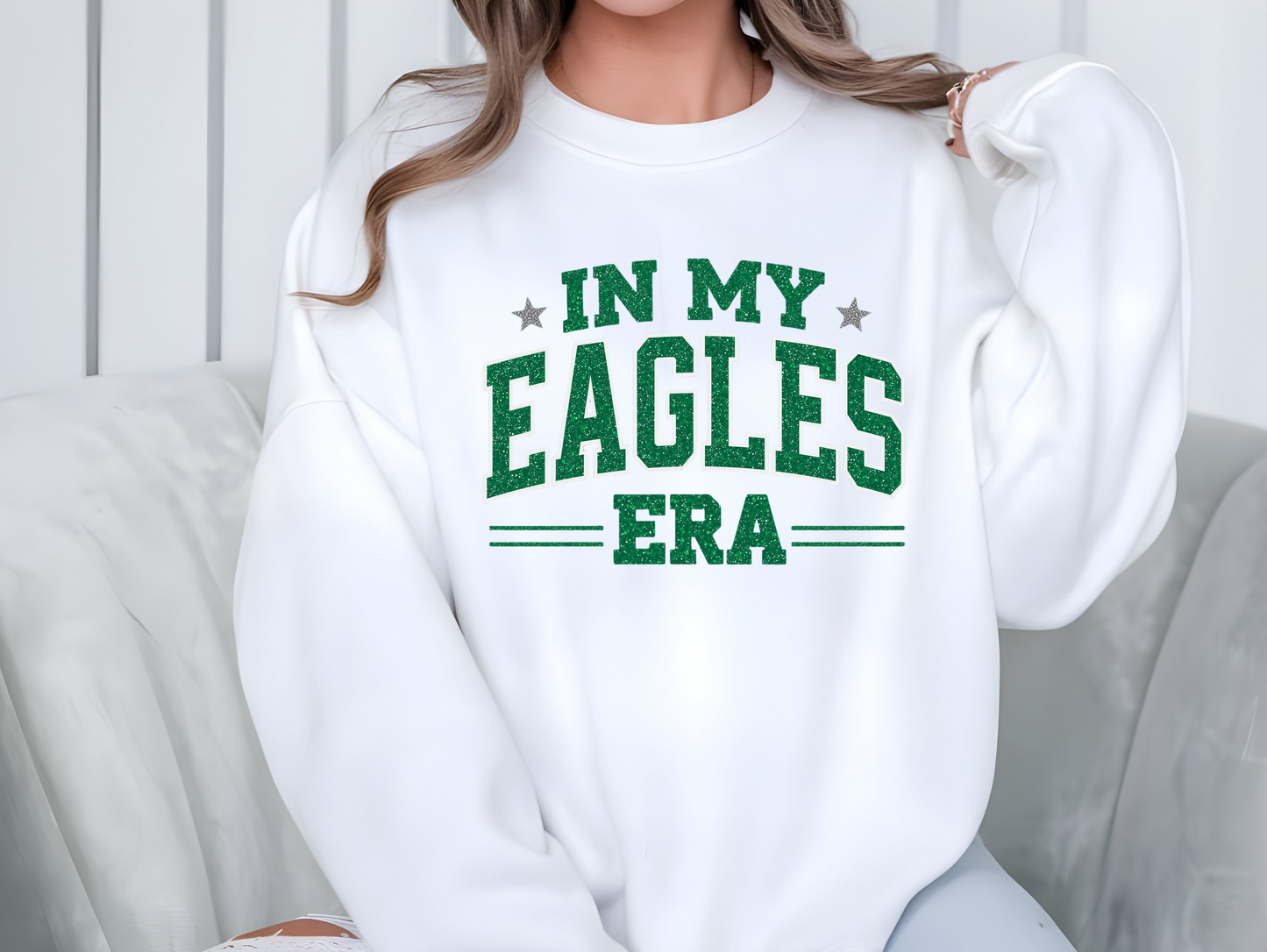 Eagles Era Crewneck Sweatshirt — 'In My Eagles Era' Graphic Crewneck