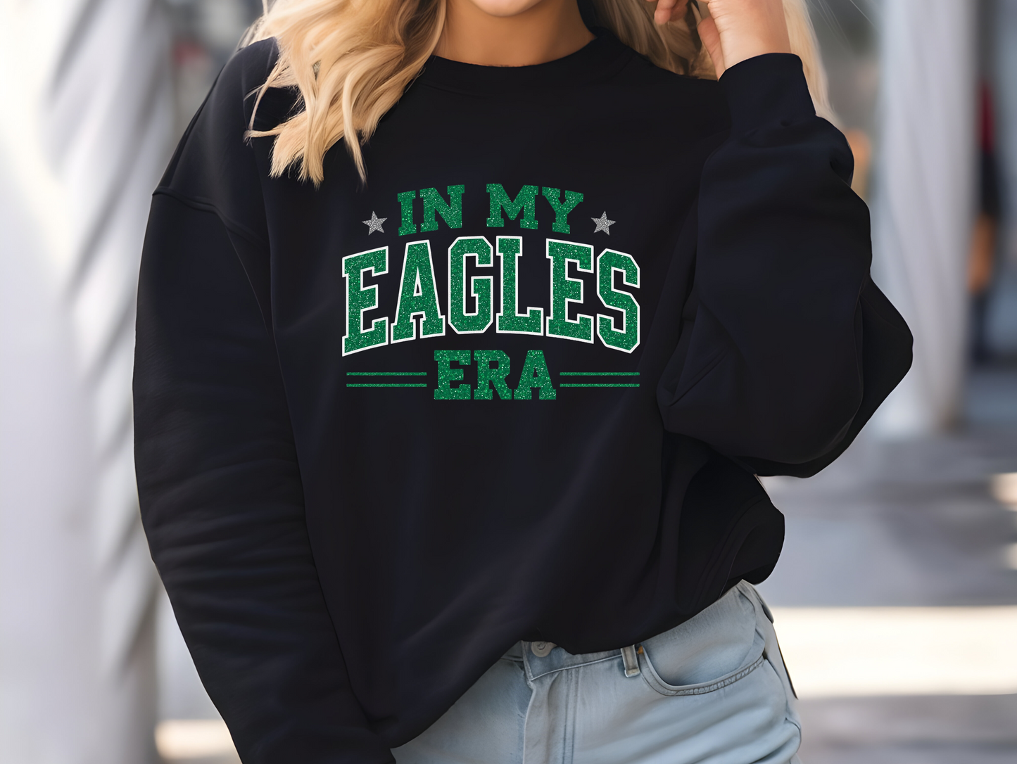 Eagles Era Crewneck Sweatshirt — 'In My Eagles Era' Graphic Crewneck