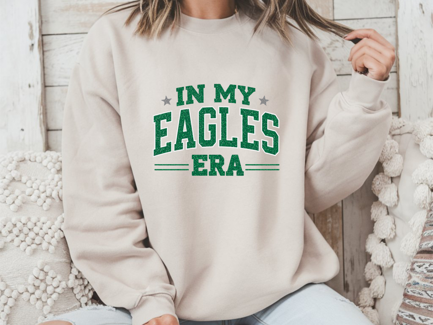 Eagles Era Crewneck Sweatshirt — 'In My Eagles Era' Graphic Crewneck