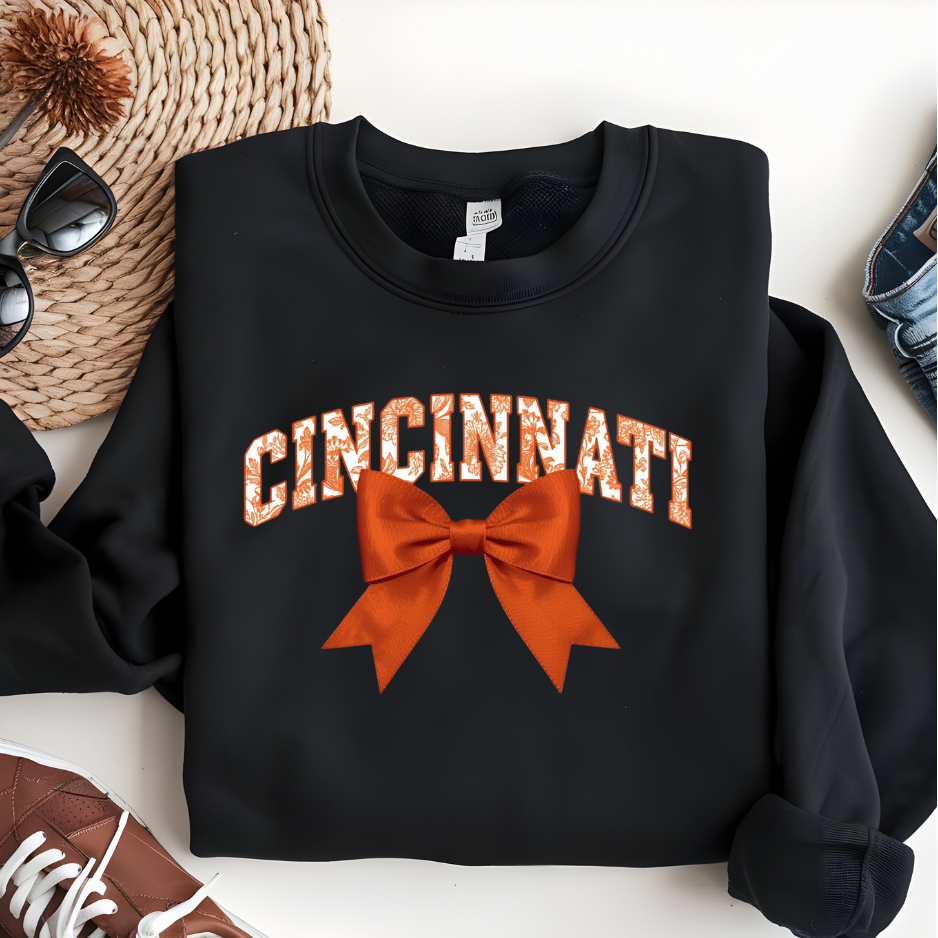 Vintage Cincinnati Bow Crewneck Sweatshirt