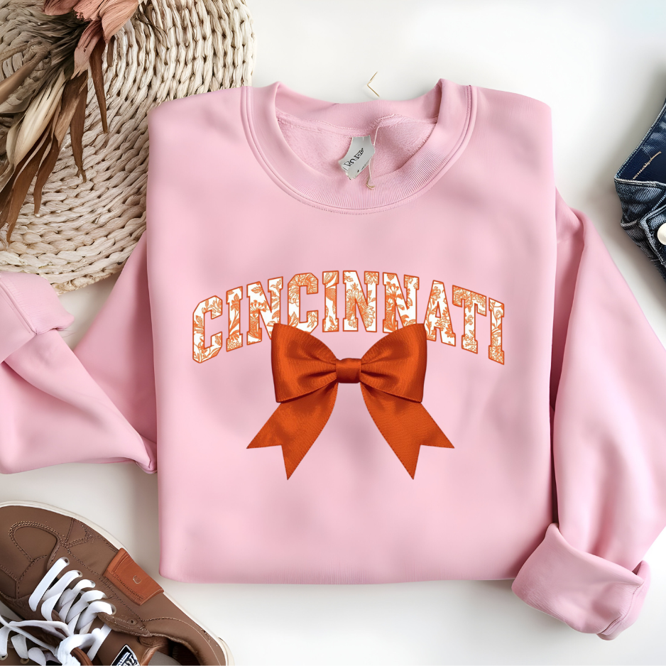 Vintage Cincinnati Bow Crewneck Sweatshirt