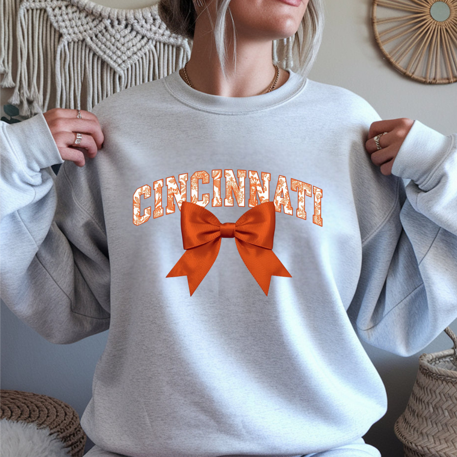 Vintage Cincinnati Bow Crewneck Sweatshirt