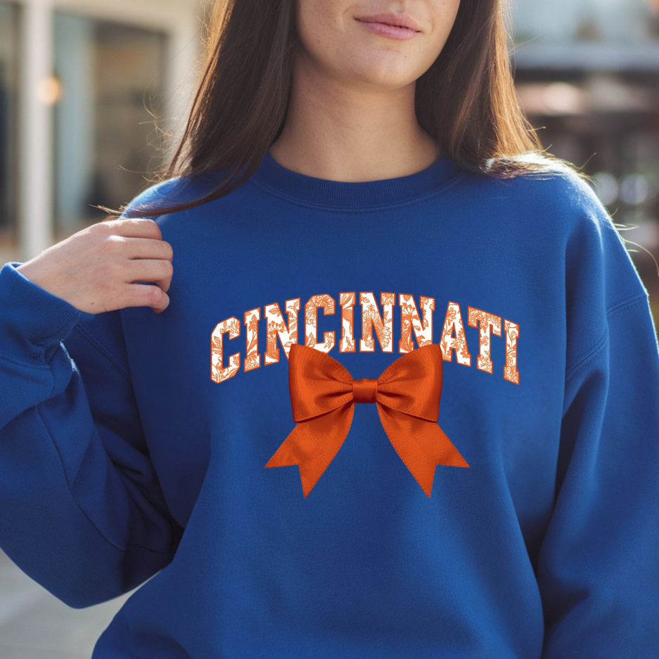 Vintage Cincinnati Bow Crewneck Sweatshirt