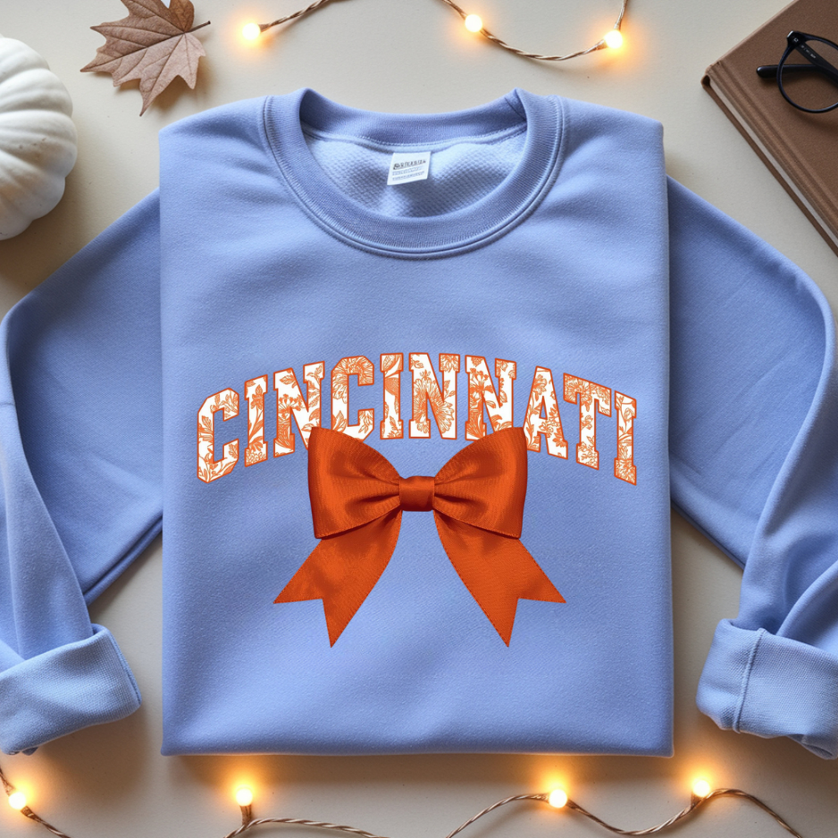 Vintage Cincinnati Bow Crewneck Sweatshirt