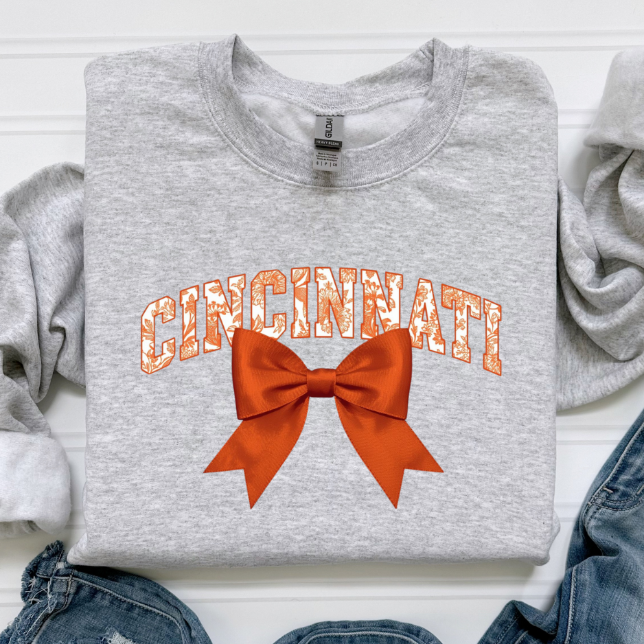 Vintage Cincinnati Bow Crewneck Sweatshirt