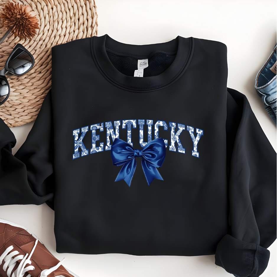 Kentucky Spirit Sweatshirt — Blue Bow State Pride Crewneck