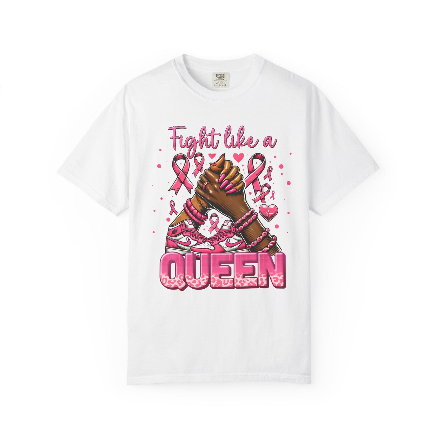 Empowering Unisex T-Shirt - Fight Like a Queen, Breast Cancer Awareness Tee, Supportive Gift for Survivors, Motivational Shirt,