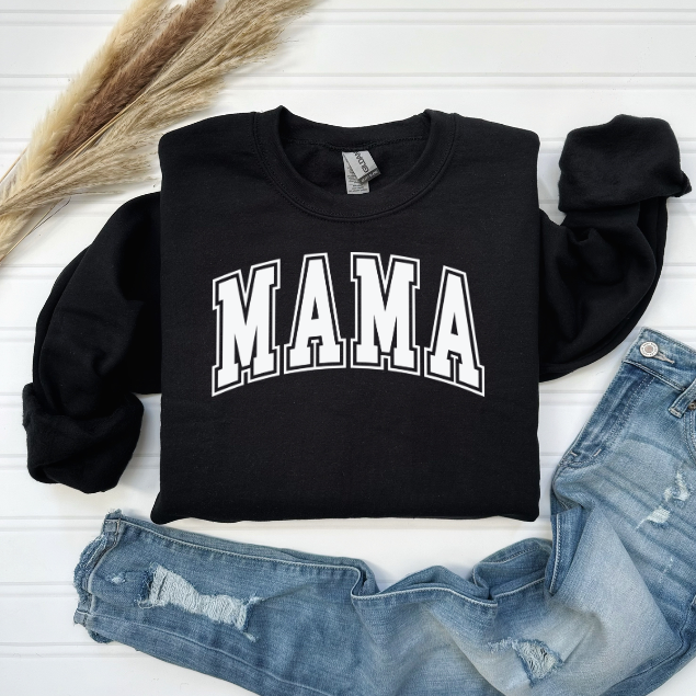 Personalized Mama Sweatshirt, Custom Name Sleeve Mama Crewneck, Mom Sweatshirt Gift, Minimal Mama Pullover, Mother’s Day Gift, Cozy Mom Shirt