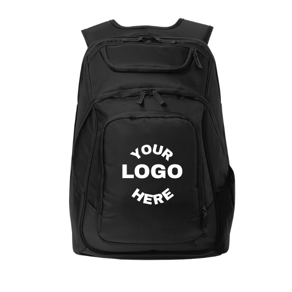 Custom Port Authority® Exec Backpack – Bulk Corporate Logo Backpack
