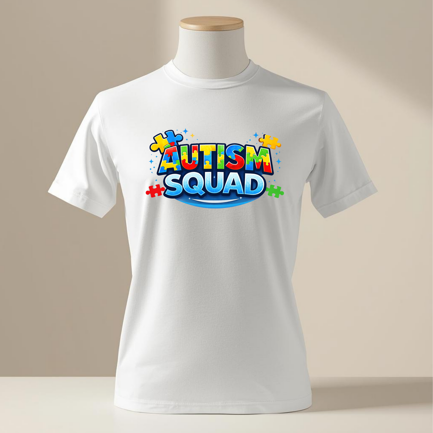 Puzzle Piece Awareness Tee, Autism Squad Shirt, Neurodiversity Support Apparel