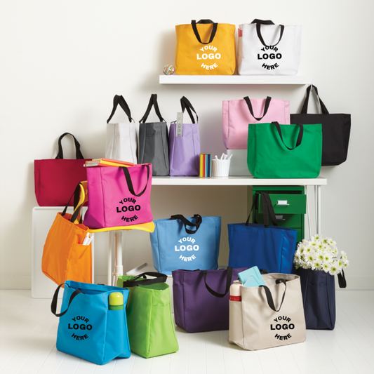Custom Port Authority Essential Tote Bag | Personalized Tote Bags | Custom Printed Tote Bag
