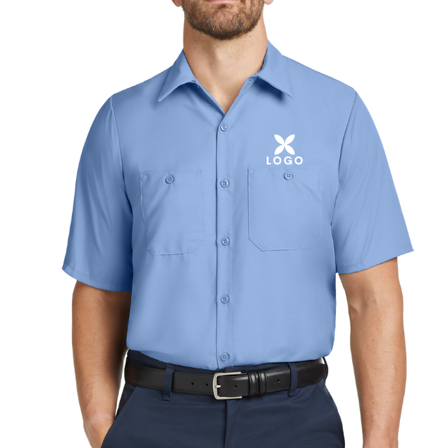 Custom Red Kap® Short Sleeve Industrial Work Shirt | Work Uniform