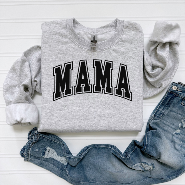 Personalized Mama Sweatshirt, Custom Name Sleeve Mama Crewneck, Mom Sweatshirt Gift, Minimal Mama Pullover, Mother’s Day Gift, Cozy Mom Shirt