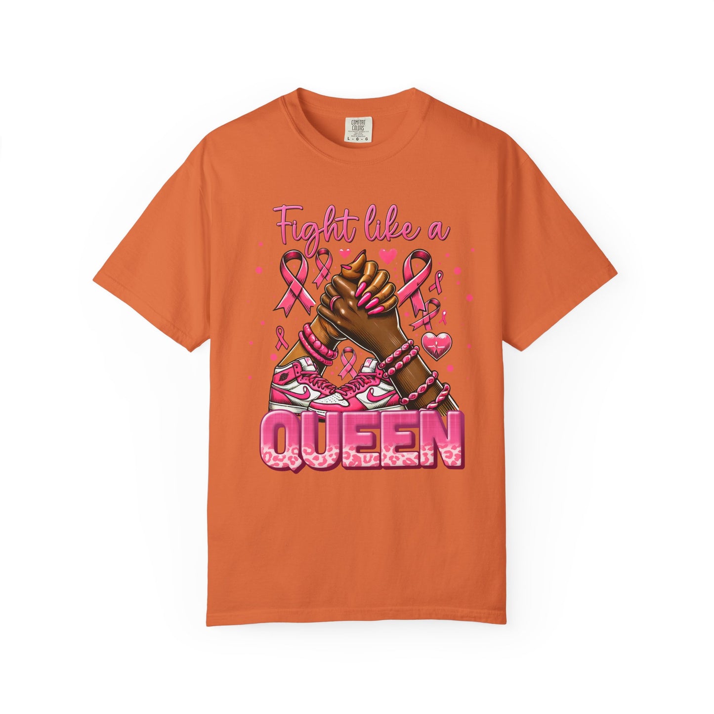 Empowering Unisex T-Shirt - Fight Like a Queen, Breast Cancer Awareness Tee, Supportive Gift for Survivors, Motivational Shirt,