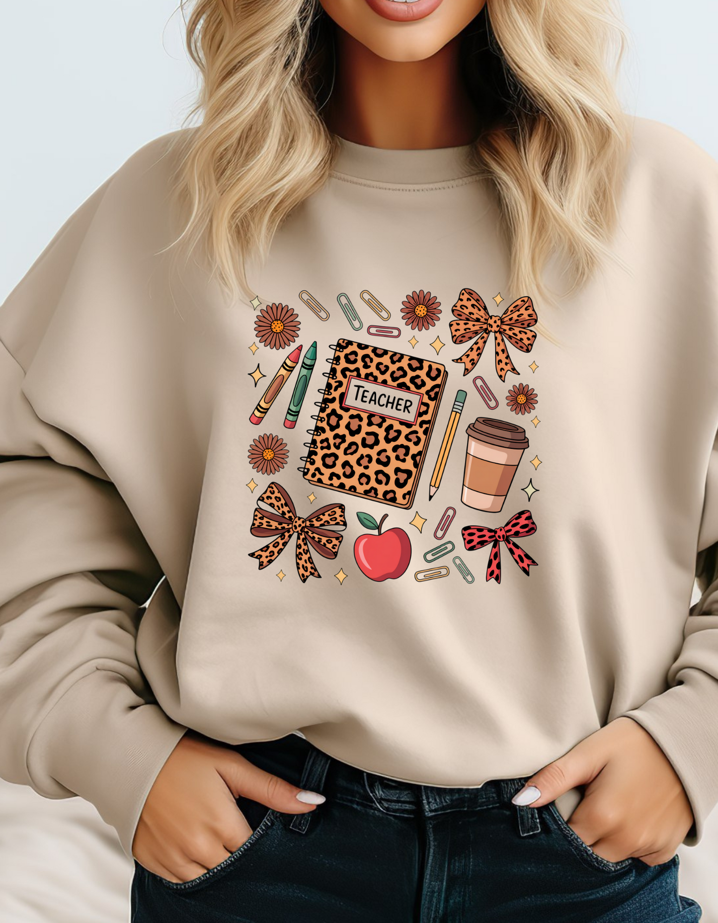 Teacher Appreciation Sweatshirt, Cute Teacher Gift, School Spirit, Cozy Unisex Sweater, Perfect for Back to School