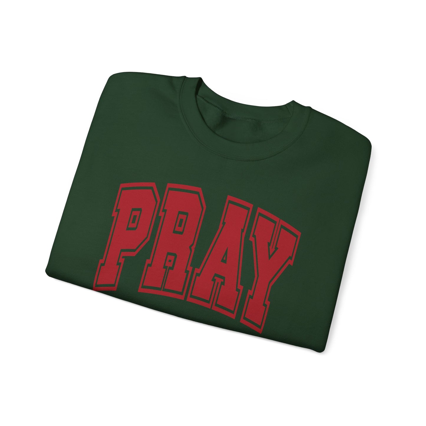 Pray Heavy Blend Crewneck Sweatshirt, Faith Apparel, Inspirational Gift, Unisex Cozy Top, Church Outfit, Colossians 4:2