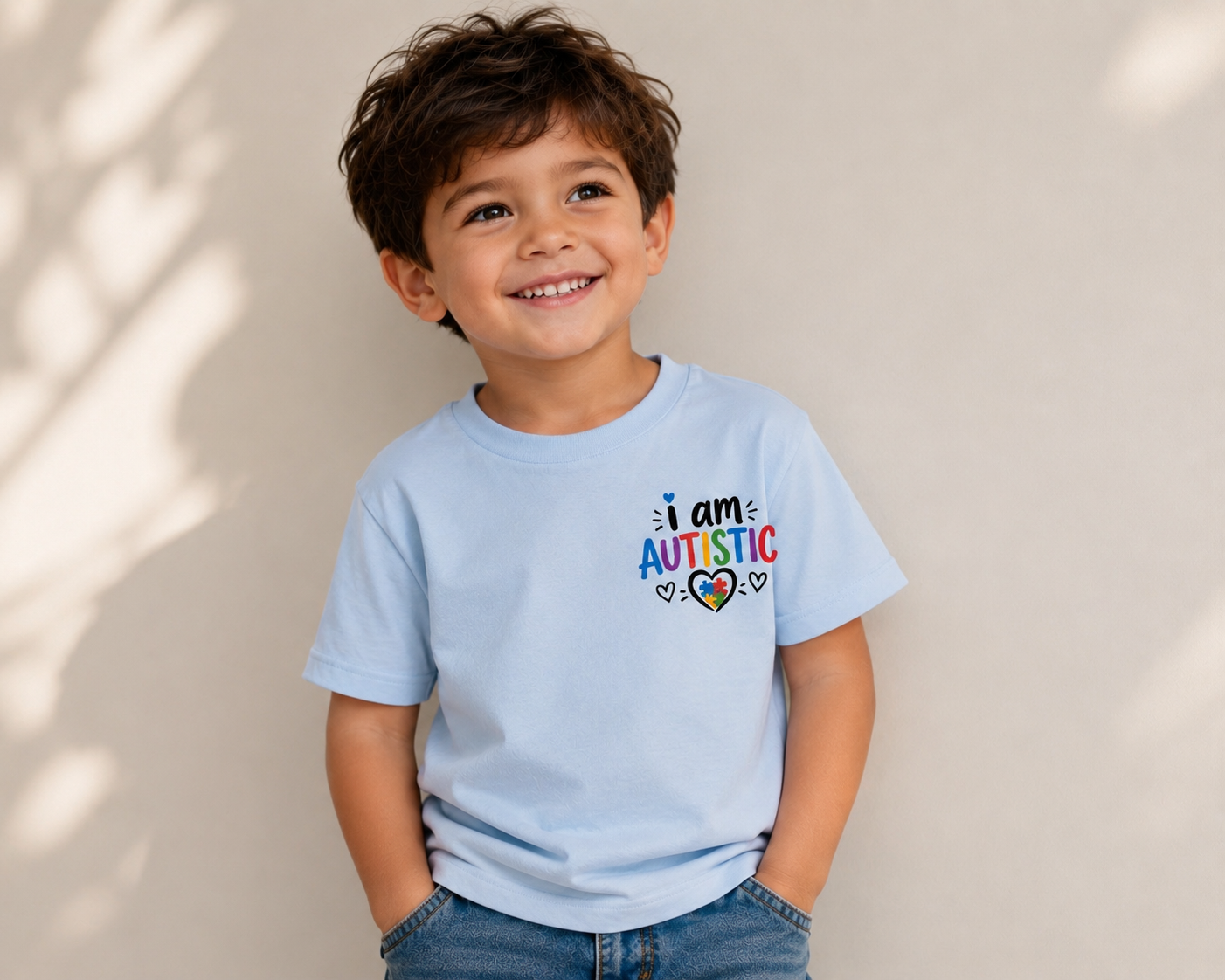 Autism Awareness Toddler T-Shirt | I Am Autistic Shirt | Autism Acceptance Kids Tee | Neurodiversity Support Shirt