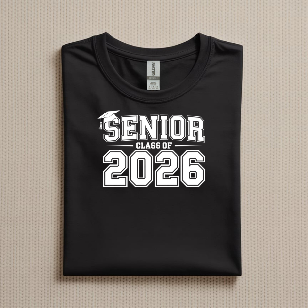Class of 2026 Shirts & Sweatshirts, Senior 2026 T-Shirt, Graduation Outfit, Custom Senior Apparel, Senior Crewneck, Family Graduation Shirts