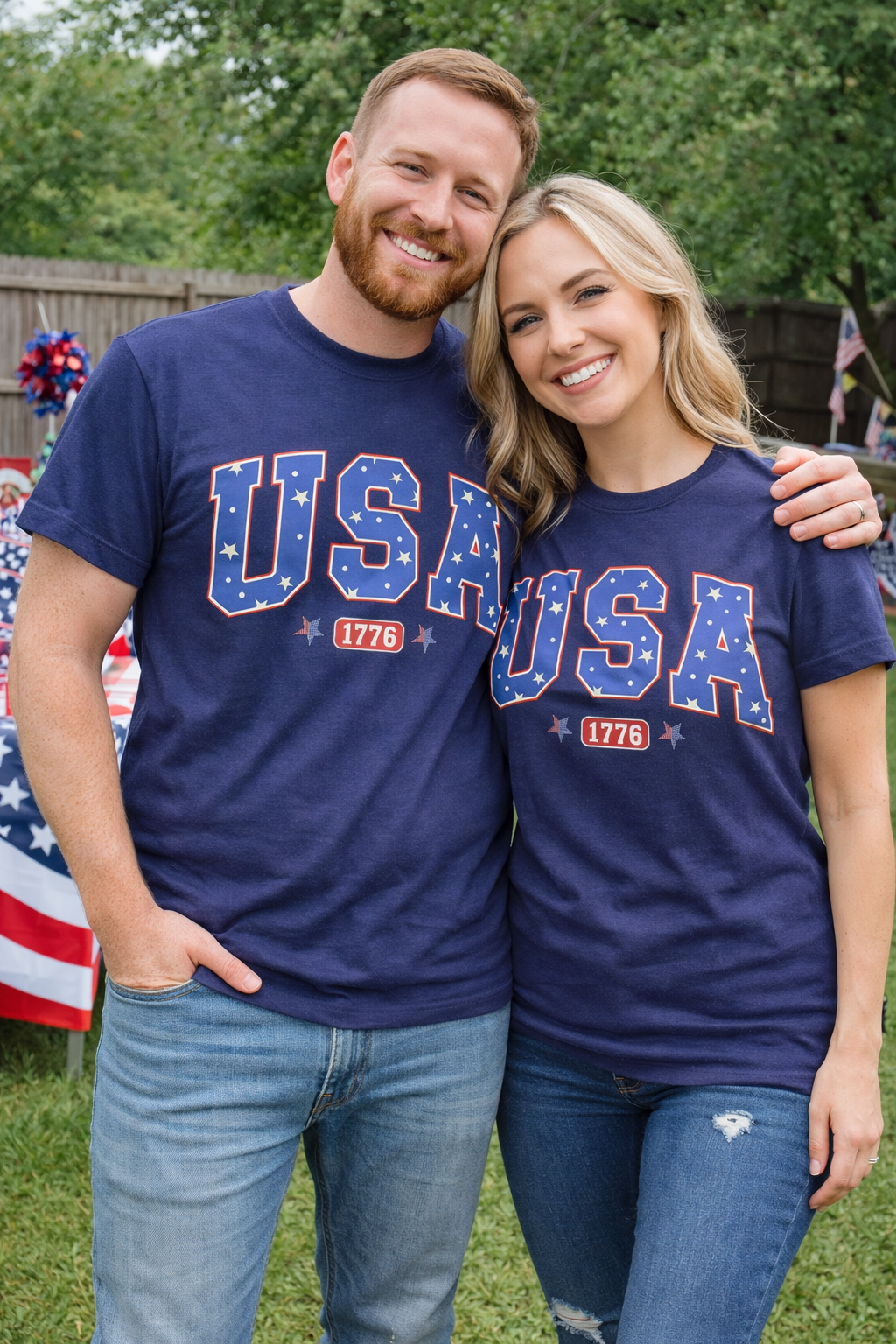 USA 1776 Patriotic Shirt, Fourth of July Shirt, America Graphic Tee, Independence Day T-Shirt, Red White Blue Shirt, July 4th Outfit