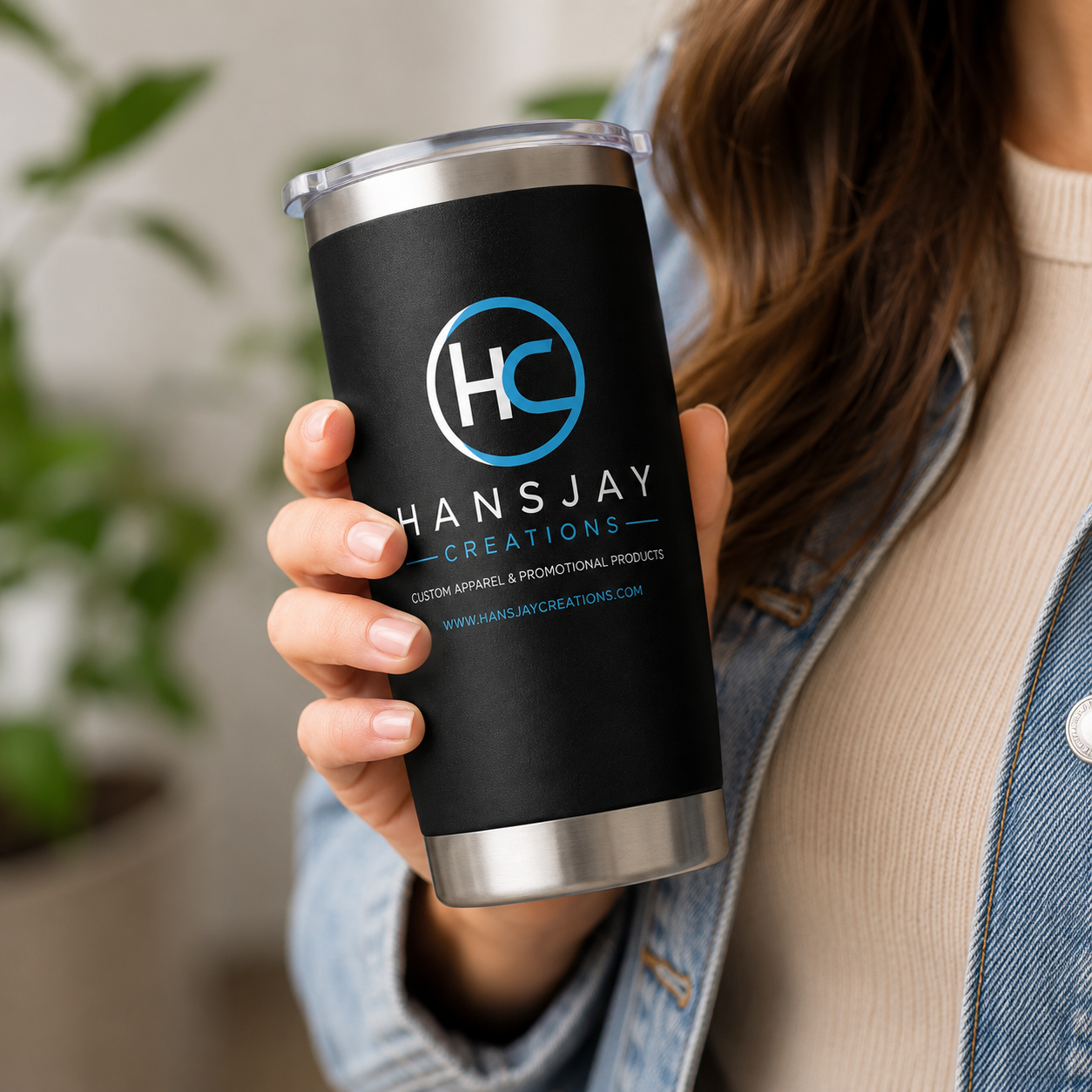 Custom Stainless Steel Insulated Tumblers – Set of 6 | Full-Color Logo Drinkware for Businesses & Events