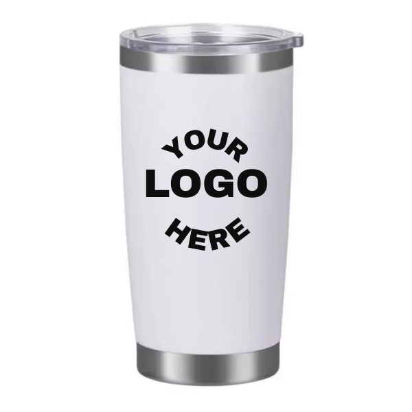 Custom Stainless Steel Insulated Tumblers – Set of 6 | Full-Color Logo Drinkware for Businesses & Events