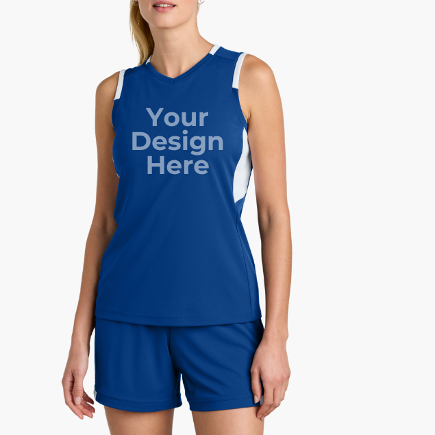 Custom Sport-Tek® Women’s Club Sleeveless V-Neck LST441 | Personalized Ladies Performance Tank | Team, Business & Event Apparel