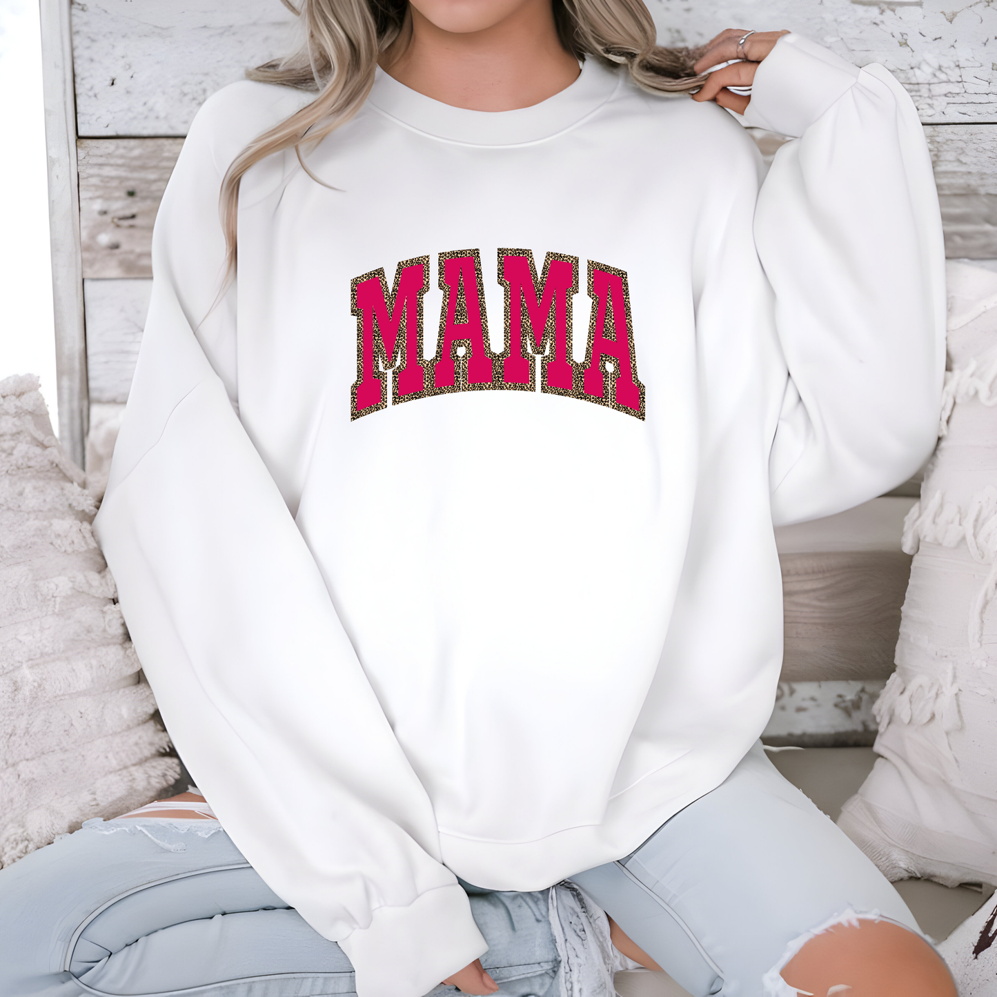 Mama Crewneck Sweatshirt, Mother's Day Gift, Mom Sweatshirt, Family Apparel, Cozy Jumper for Women