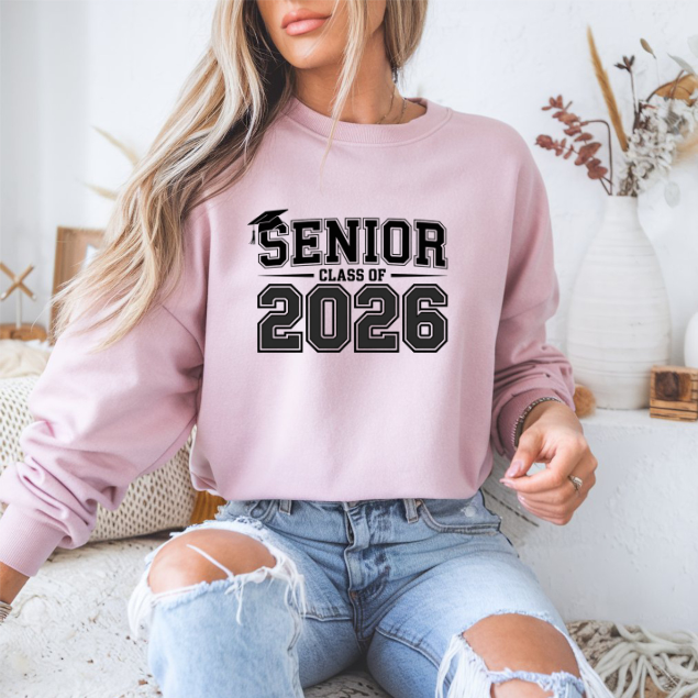 Class of 2026 Shirts & Sweatshirts, Senior 2026 T-Shirt, Graduation Outfit, Custom Senior Apparel, Senior Crewneck, Family Graduation Shirts