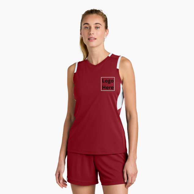 Custom Sport-Tek® Women’s Club Sleeveless V-Neck LST441 | Personalized Ladies Performance Tank | Team, Business & Event Apparel