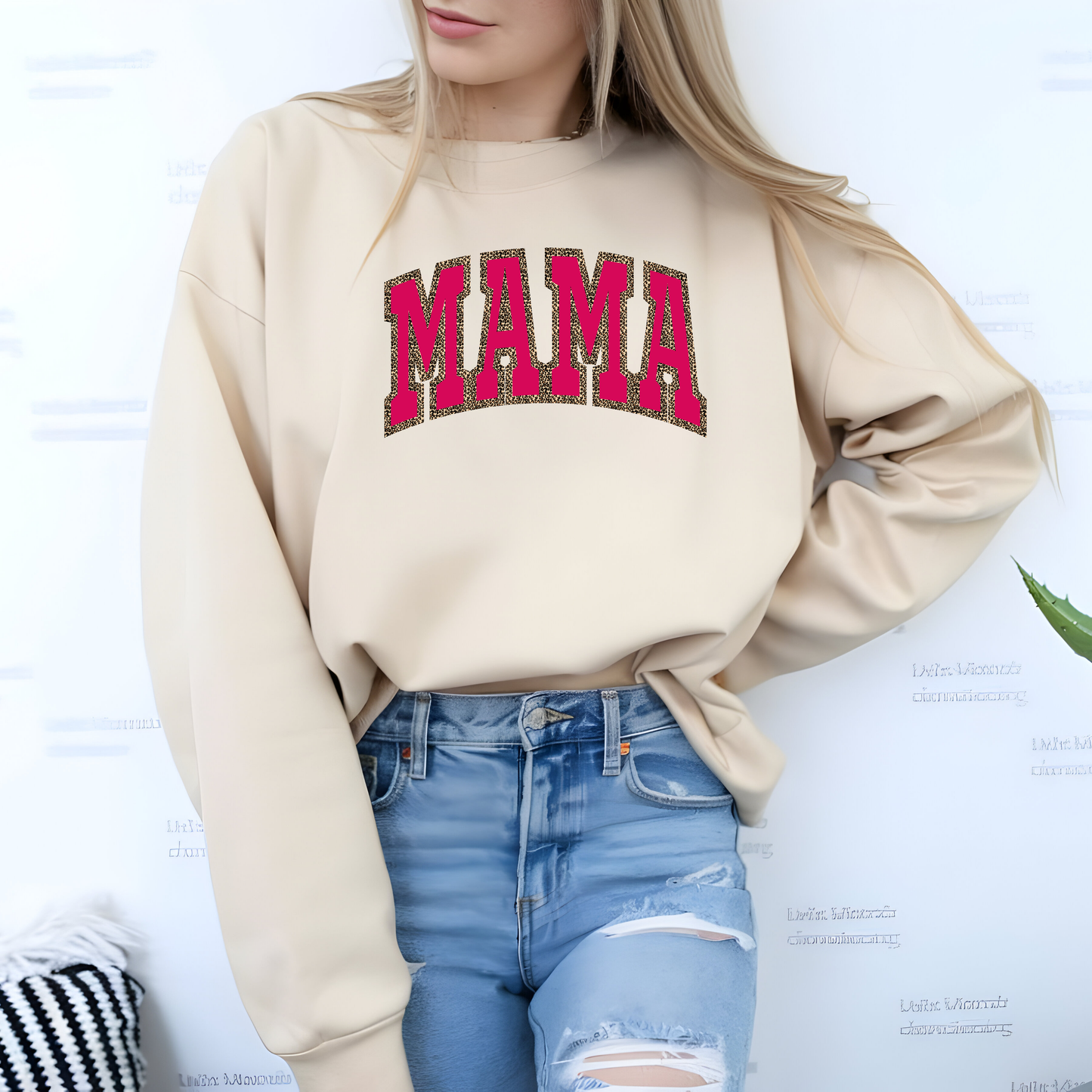 Mama Crewneck Sweatshirt, Mother's Day Gift, Mom Sweatshirt, Family Apparel, Cozy Jumper for Women