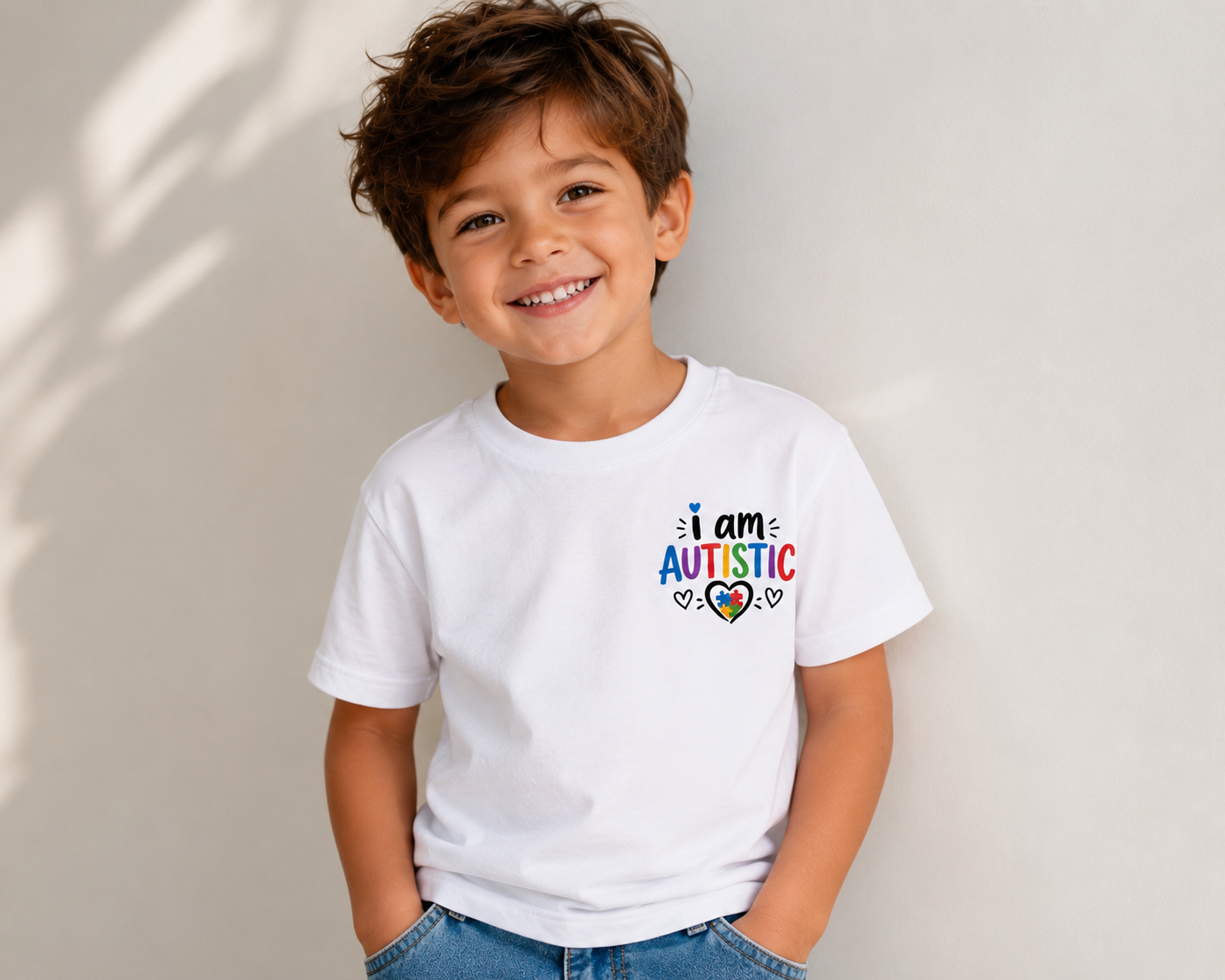 Autism Awareness Toddler T-Shirt | I Am Autistic Shirt | Autism Acceptance Kids Tee | Neurodiversity Support Shirt