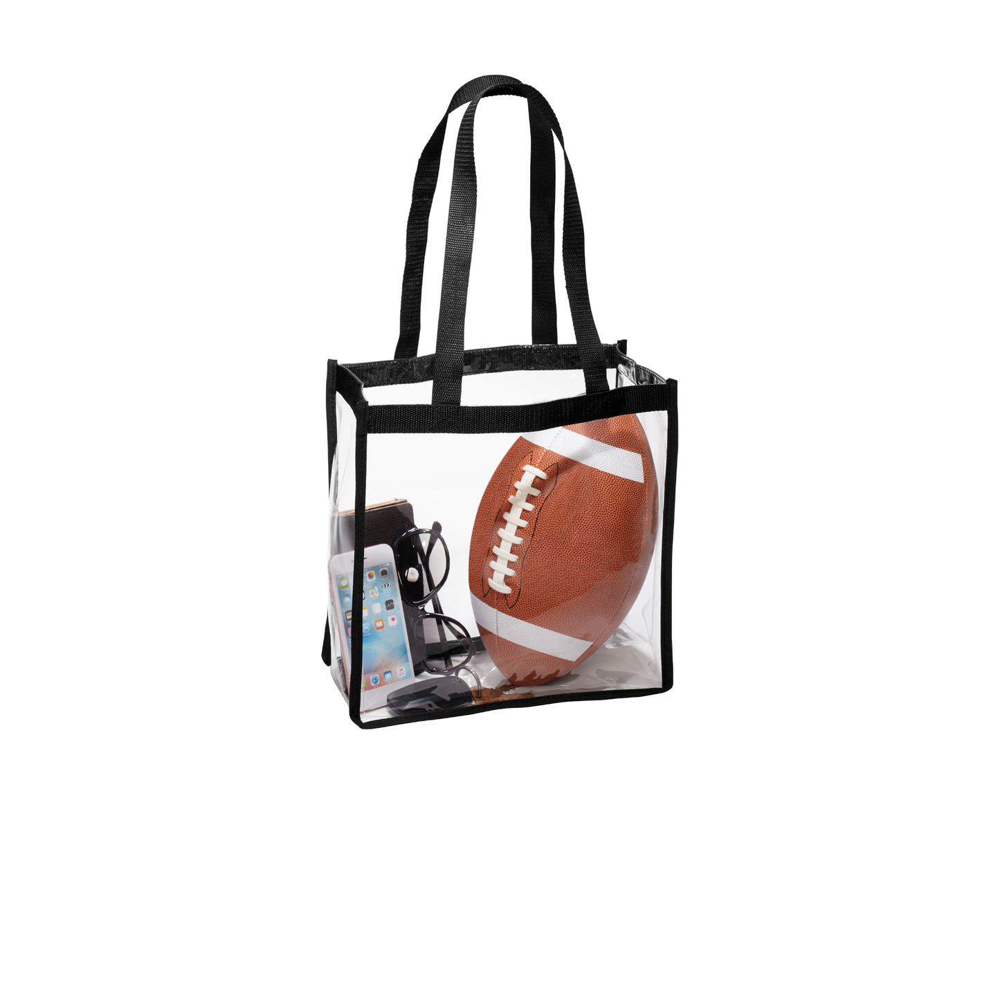 Clear Stadium Tote – Transparent Event & Security Bag (Blank or Custom Logo)