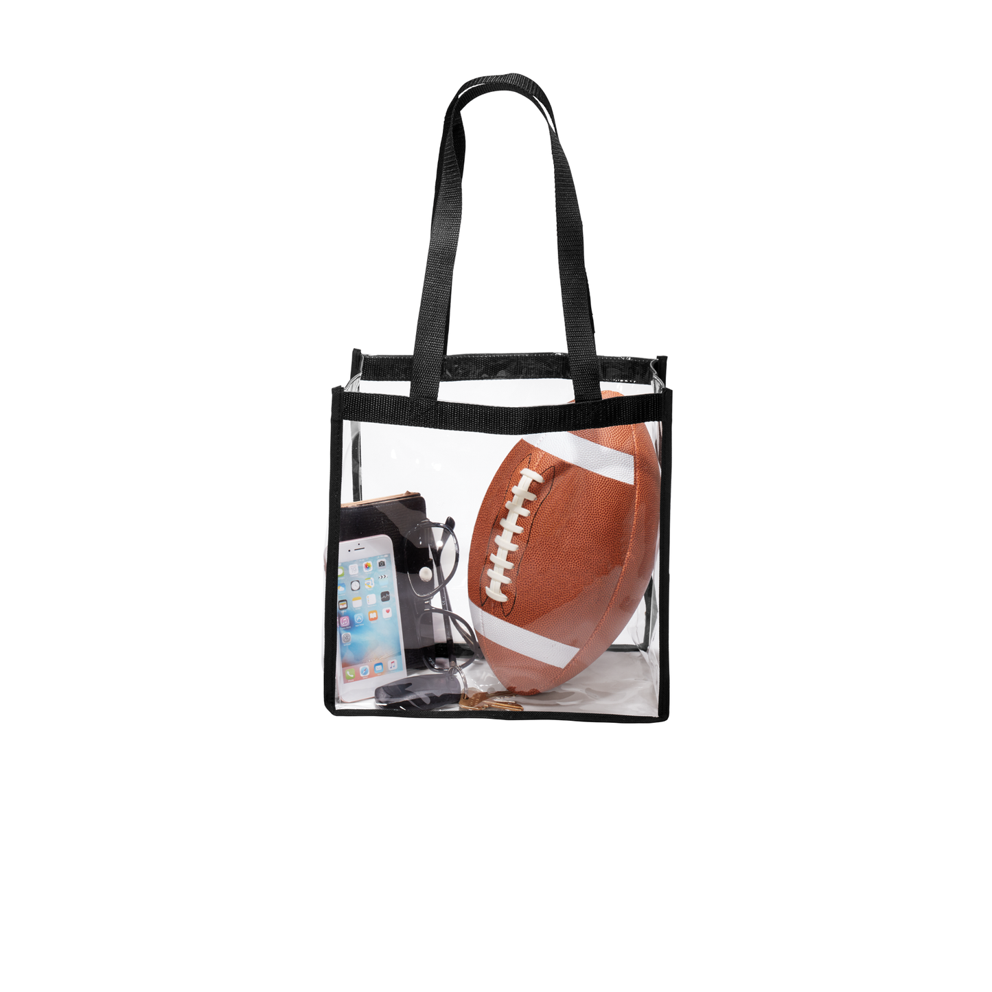 Clear Stadium Tote – Transparent Event & Security Bag (Blank or Custom Logo)