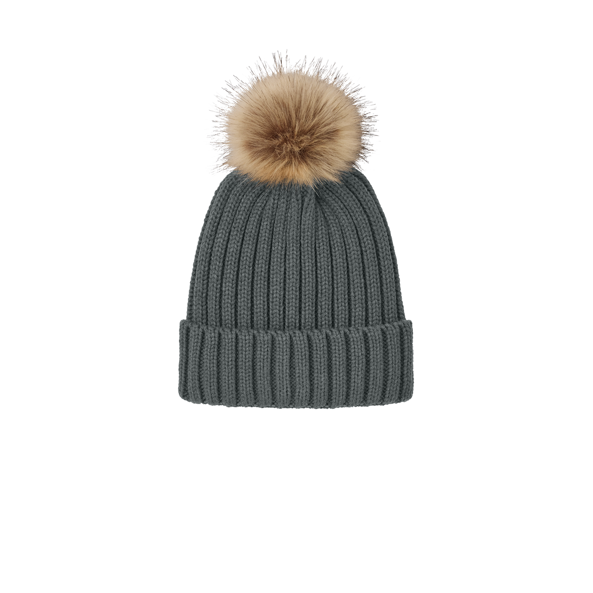 Faux Fur Pom Beanie | Cozy Winter Hat