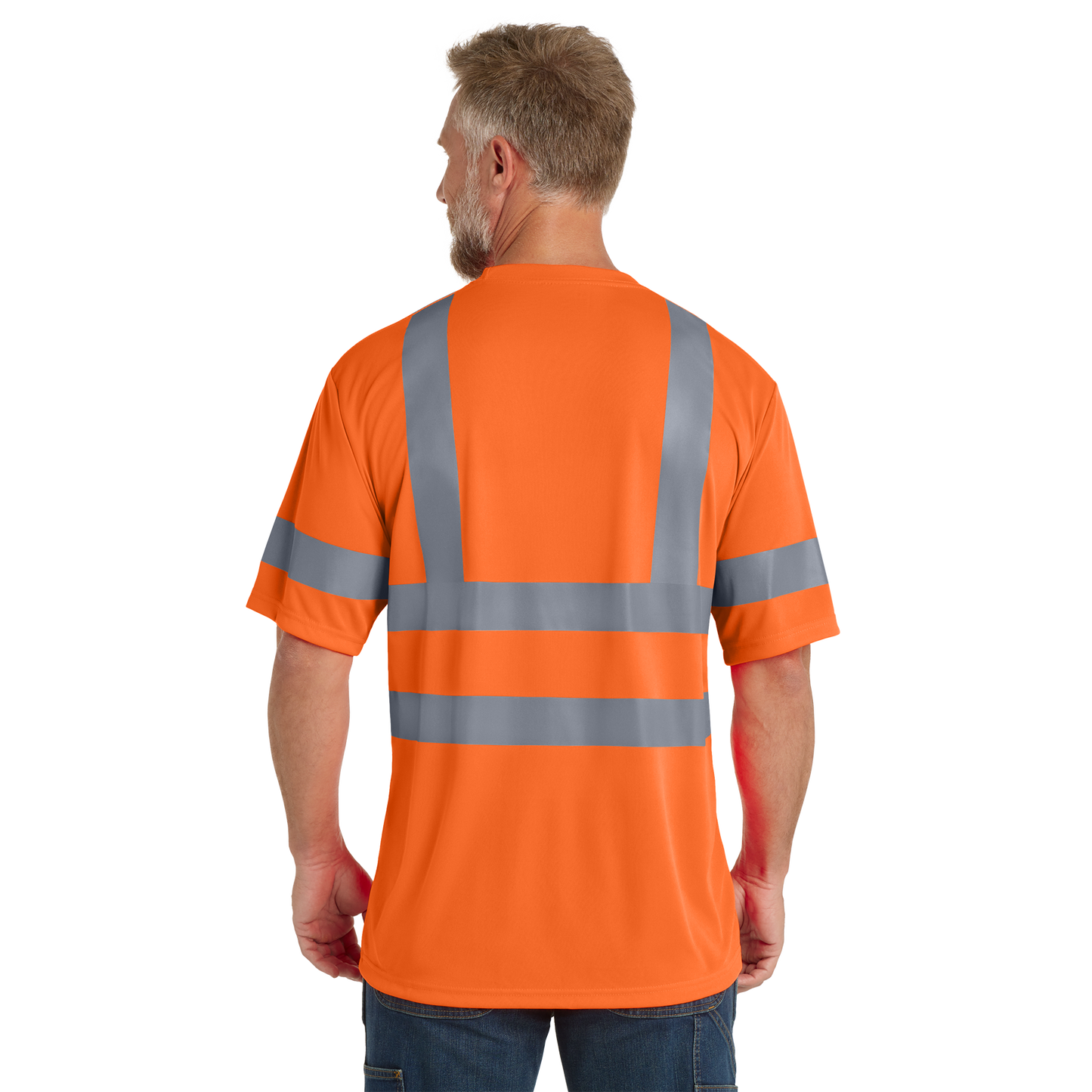 Custom CornerStone® ANSI 107 Class 3 Short Sleeve Snag-Resistant Reflective T-Shirt | High Visibility Safety Shirt with Custom Logo